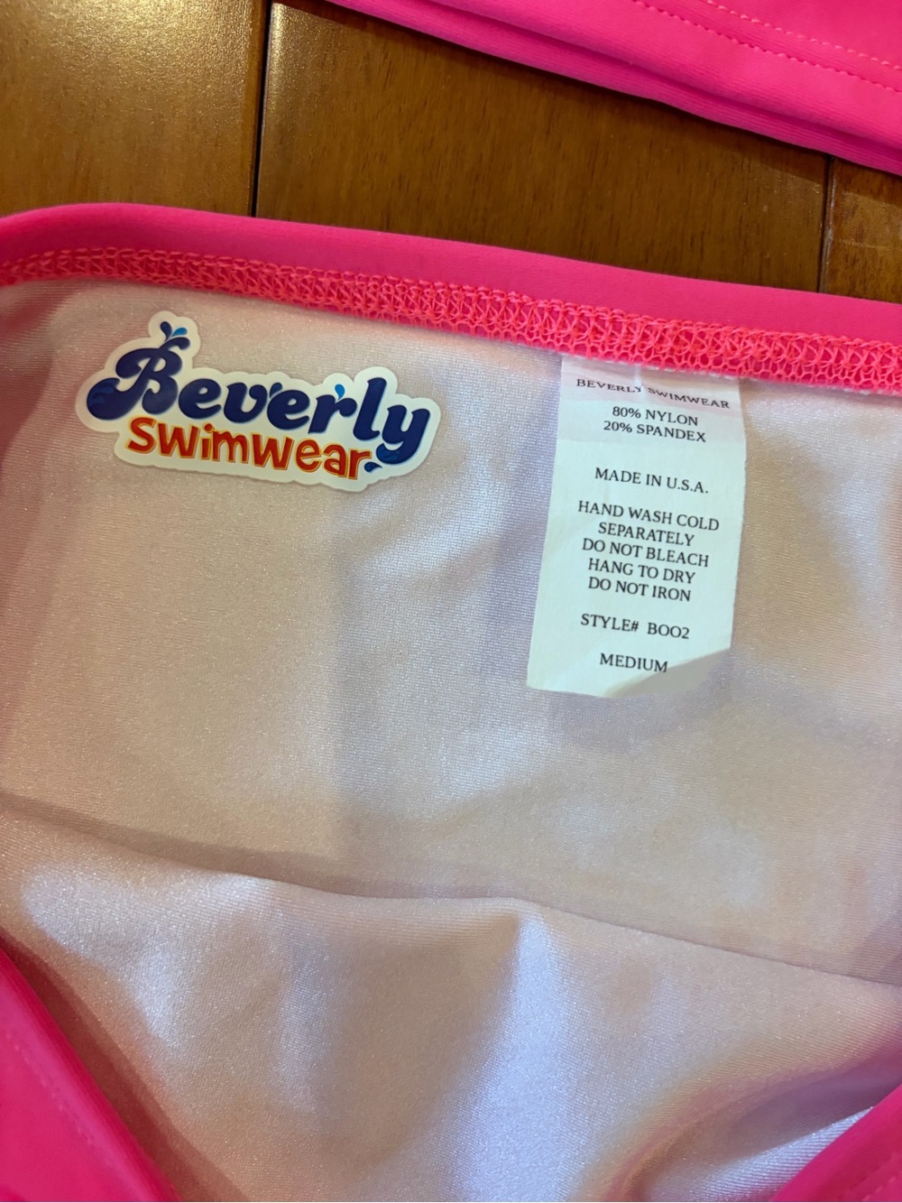 NWOT Hot pink swim set - Picture 4 of 4